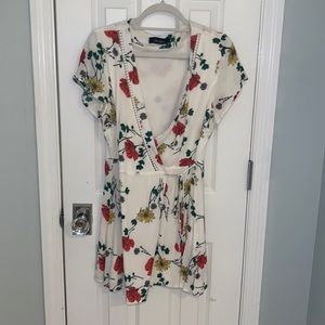 White Floral Dress
